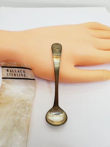 Vintage Wallace Sterling Silver Salt Spoon  (39)