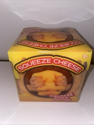 NEW IN BOX - Squeeze ''Cheese'' Stress Relief Toy Extra Large Squishy - GREAT GIFT
