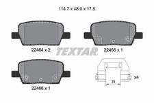 FITS CADILLAC CT6 3.0 TURBO AWD BRAKE PAD SET, DISC BRAKE 2246401 TEXTAR