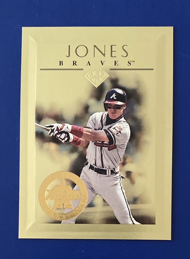 1996 Leaf 22 Karat Gold Leaf Stars Chipper Jones #9 /2500 #2051 Braves HOF