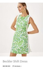 NWT Lilly Pulitzer Beckler Shift Dress Size 6 Resort White Daffodil Hill