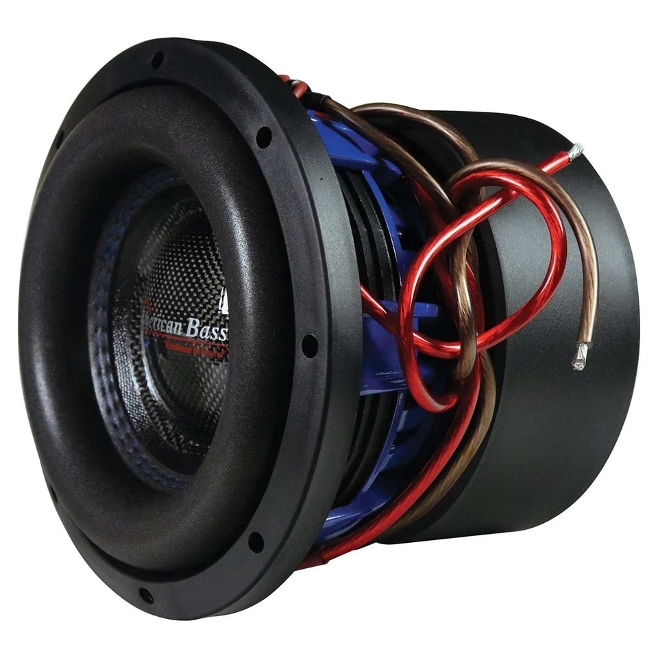 (2) AMERICAN BASS HD 8” ULTRA HEAVY-DUTY SUBWOOFERS D2 SUBS 2-OHM DVC (1 PAIR) - Image 4 of 4