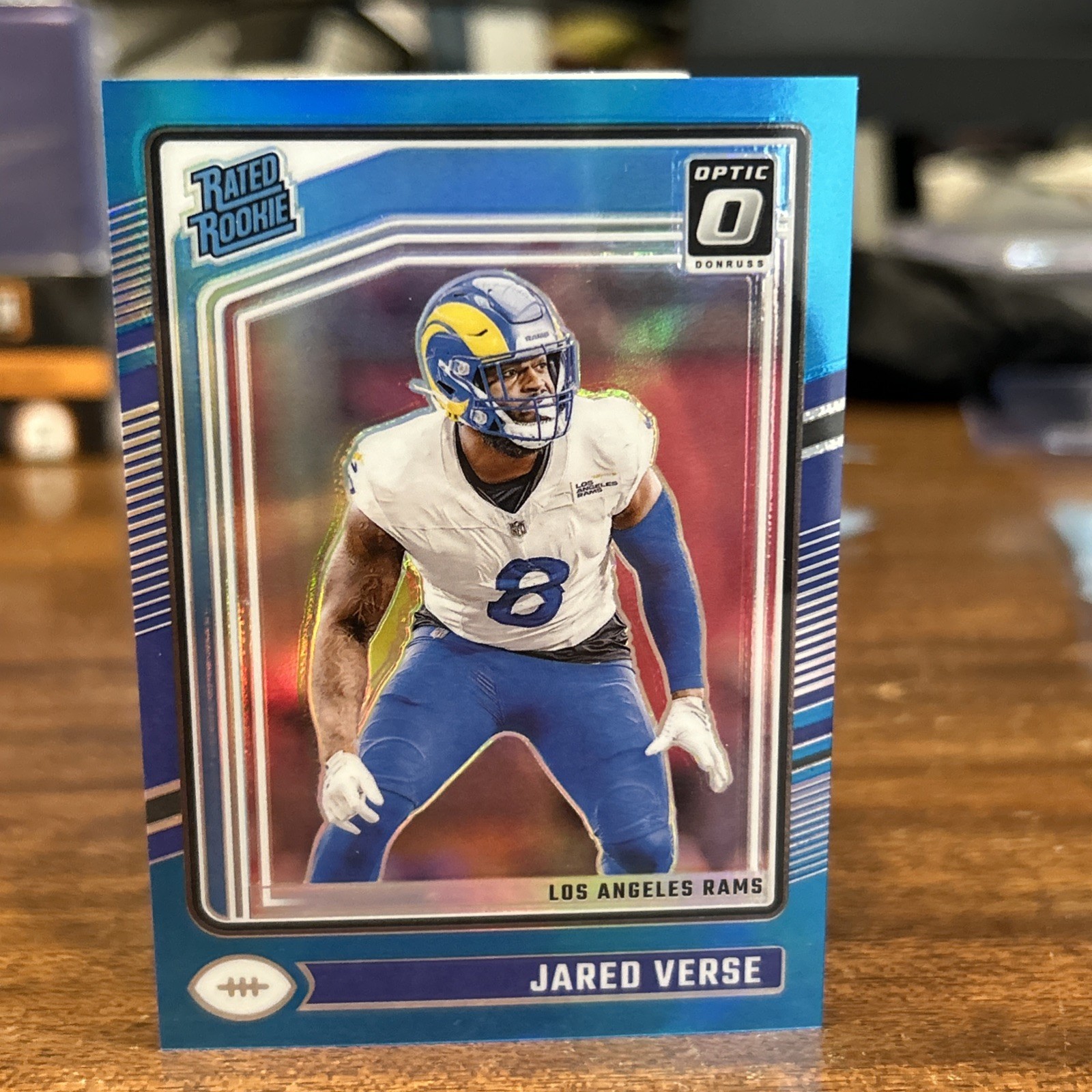 2024 Donruss Optic Jared Verse #242 Aqua Rated Rookie /299 LA Rams RC
