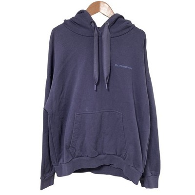PORSCHE Essential Crest Print Sweatshirt Hoodie, Size XL, Purple Women USED