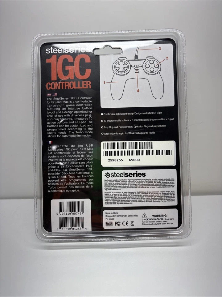 SteelSeries 69000 USB 2.0 PC Gaming Controller f/ PC or Mac (NEW)⭐️ - Image 3 of 4