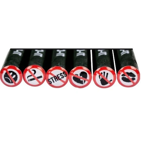 Verbote Dont do it Bleistift Statement Trendhaus schwarze Bleistifte HB2