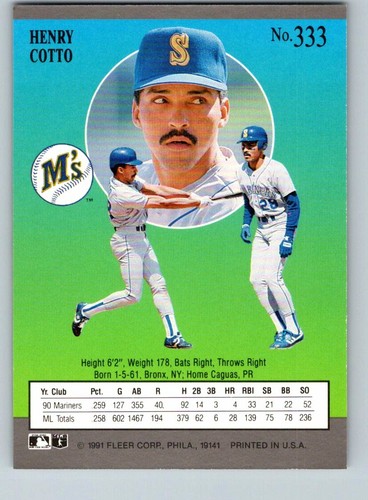 Cartes de baseball Fleer Ultra 1991 - U-Pick from list - Photo 127 sur 137