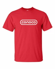 CONOCO INC Retro Oil Company logo t shirts S-5XL 