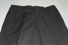  168 NWOT Jack Victor Prossimo Men's Flat Front 100 Wool Dress Pants Waist 34 .