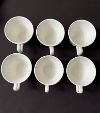 Ceramic Coffee/Tea Cups Set of 6 - 6 Ounce Cups, Homer Laughlin