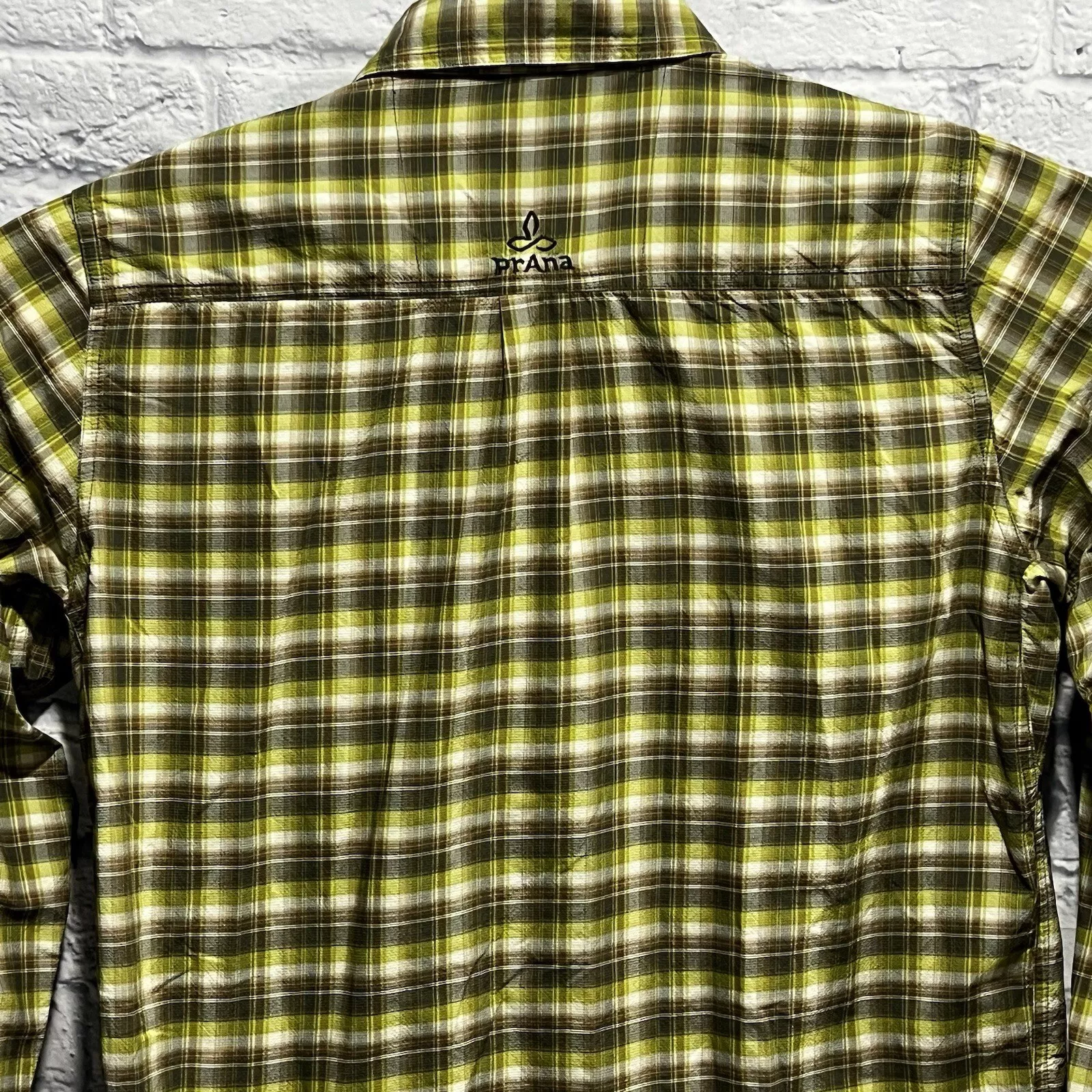 prana button casual outdoors nylon athletic hiking shirt