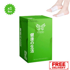 Original Itsuki Kenko Natural Detox Foot "Patch" 50 Sachets Herbal Cleansing