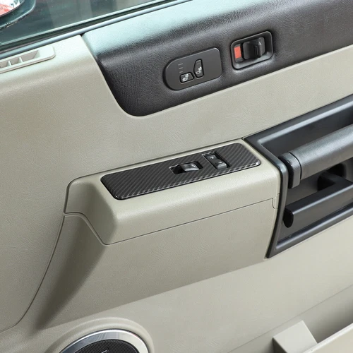 ABS Carbon Fiber Interior Center Console Trim Cover Set Fits Hummer H2 2003-2007 - Picture 18 of 30