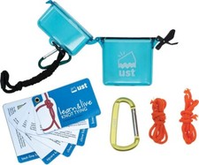 UST Learn and Live Knot Tying Kit Easy Steps Watertight Case Practice Carabiner