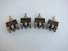 Lowrider Hydraulics Toggle Switch 6 prongs, smooth (on)-off-(on), 4 pack