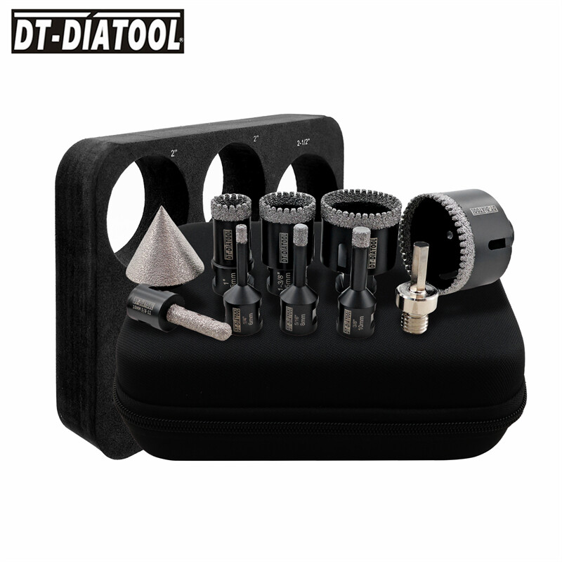 1 In Drill Bit 5-Piece Diamond Hole Saw Set – Cuts Granite, Tile - Foto 6