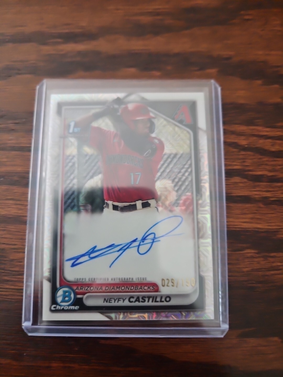 Neyfy Castillo 2024 Bowman Chrome #CPA-NC HTA Choice 1st Bowman Auto /150