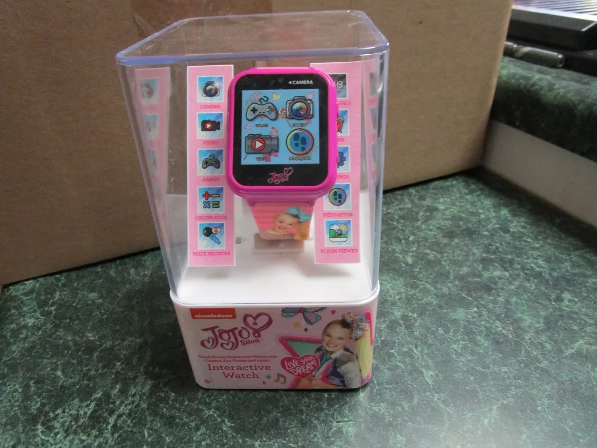 New Accutime JoJo Siwa Interactive Kids Smart Watch Pink