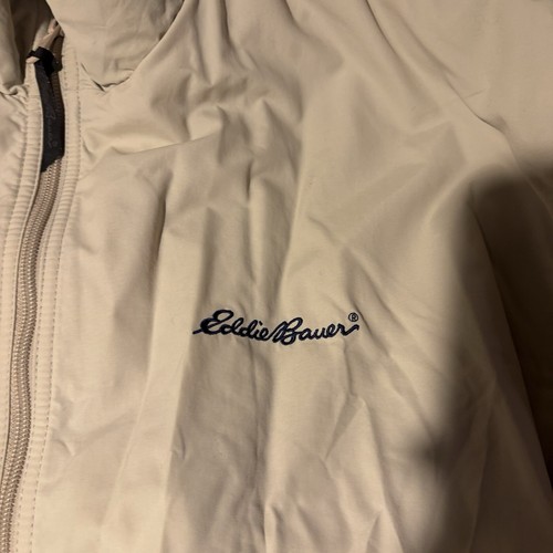 Eddie Bauer Tan Fleece Lined Jacket Men’s Sz XL - Picture 2 of 5
