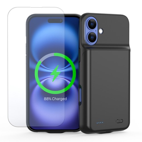 Battery Case for iPhone 16 Pro Max Portable Protective Charging Case - Picture 2 of 29