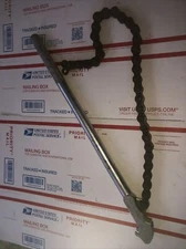 VINTAGE TOLEDO Ohio BEAVER TOOLS CHAIN PIPE WRENCH RG-6 made in the usa ANTIQUE 