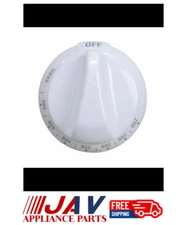 For Hotpoint Range White Oven Thermostat Knob INVREF# ZE258