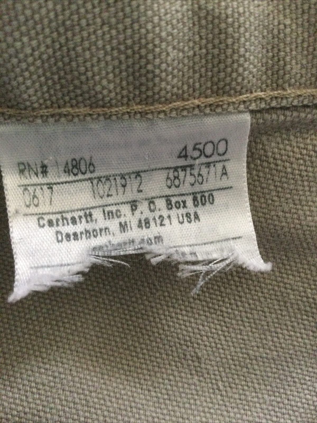 Carhartt Pants Men 38X34 Khaki Relax Fit Carpenter Work Canvas Distressed Grunge thumbnail 7