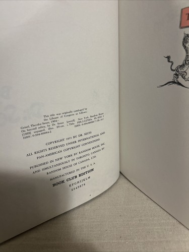 On Beyond Zebra by Dr. Seuss Hardcover 60’s Book Club Edition OOP - Picture 5 of 6