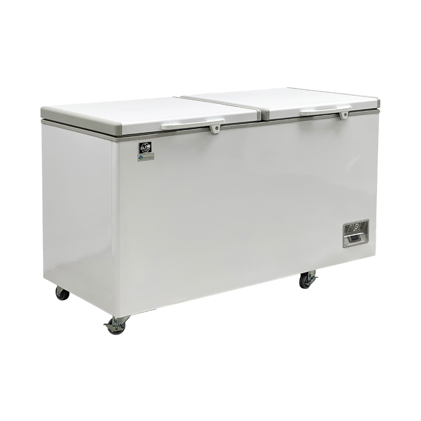 Elite NSF 14 cu. ft. Double Lids Chest Freezer Garage Ready 
