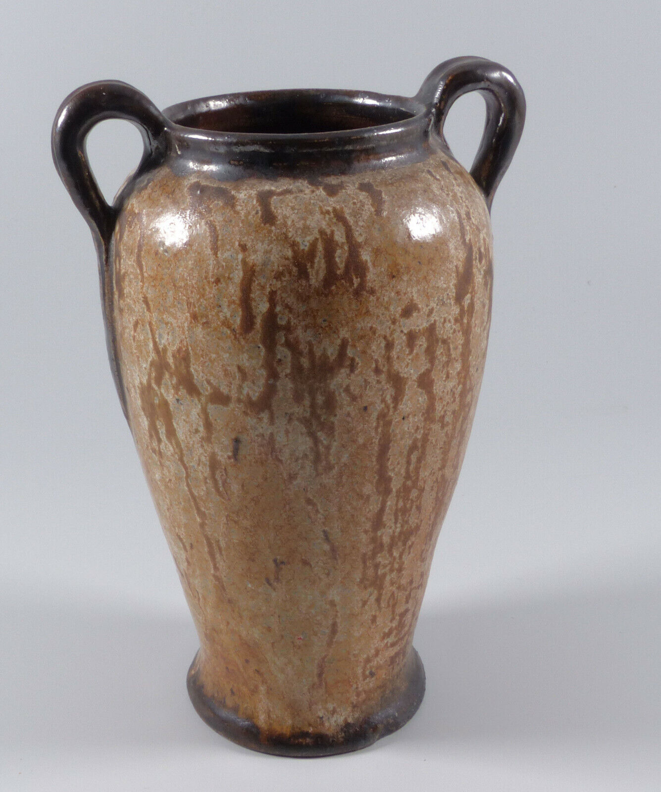 Details zu  Vase in Amphorenform Keramik braun wohl Edgard Aubry Super Rabatt neue Arbeit