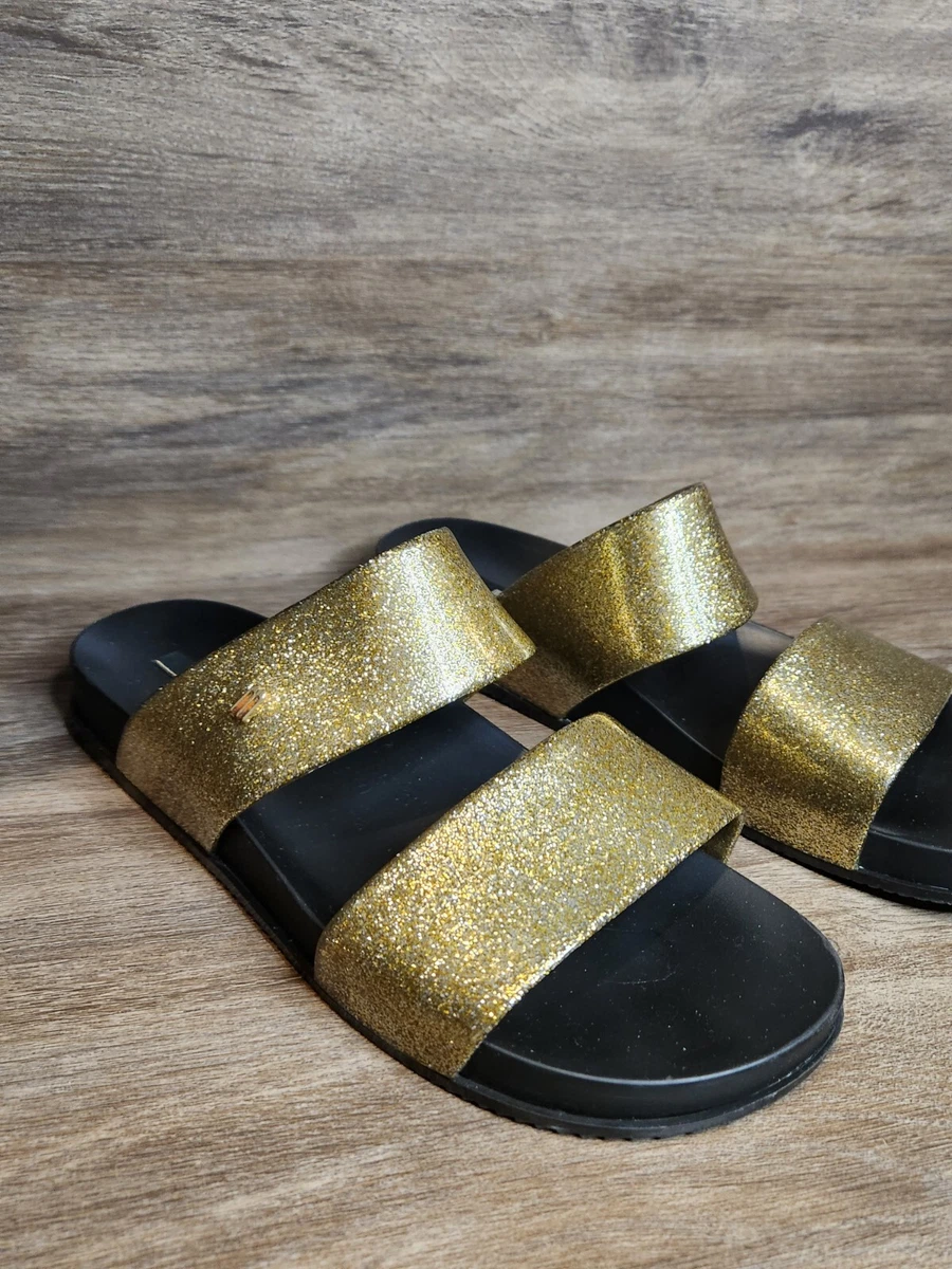 Glitter two strap slides sales