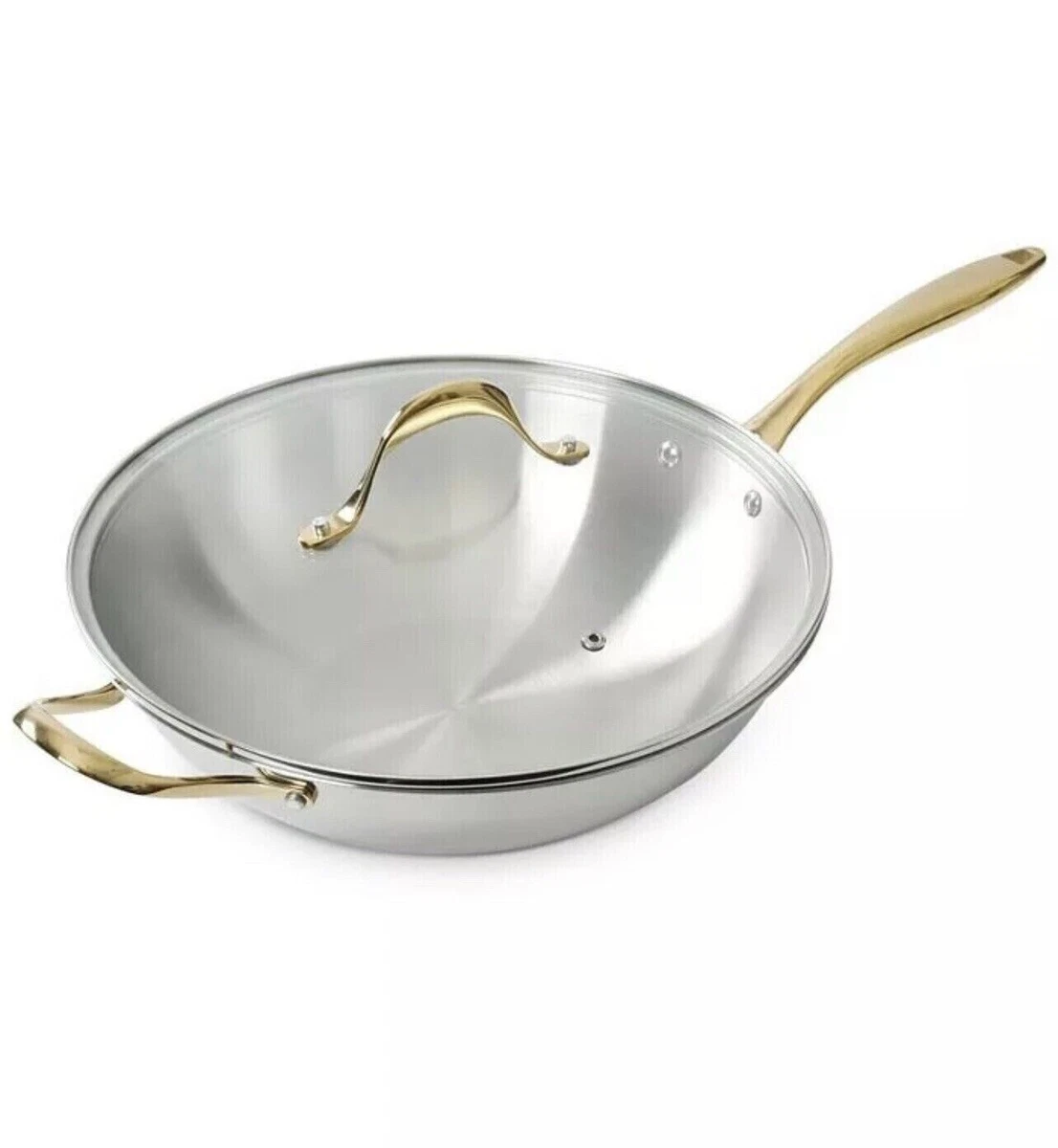 Cravings by Chrissy Teigen 5.8-Qt. Stainless Steel Wok with Glass