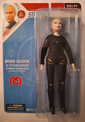 Mego Topps Star Trek TNG BORG QUEEN 2021 8  Action Figure In Hand!!!