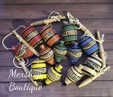 Wooden Spinning Top and Balero, Mexican toys, Handmade Toys, Balero y Trompo