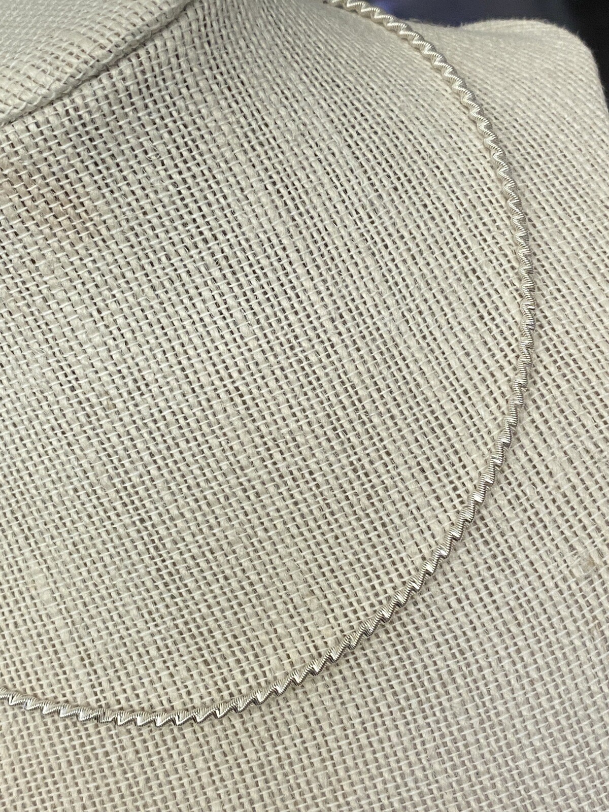 Solid Sterling Silver Twisted Snake Chain Necklac… - image 2