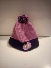 BABY GIRLS BEANIE HATS  0-3 MONTHS 2