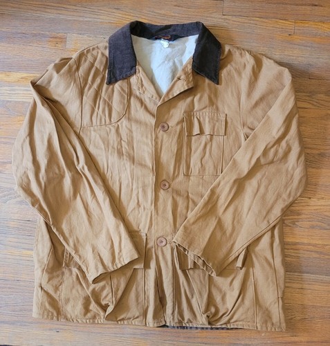 Vintage Duck Hunting Large Jacket Blue Bill By Red Head Gamebag Padded Shoulder