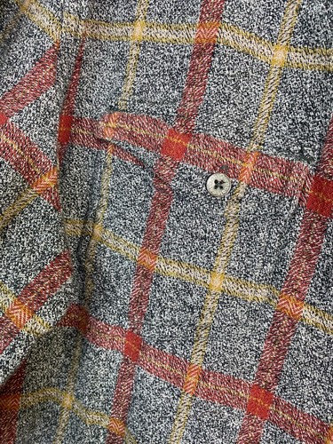 Carbon2Cobalt Flannel Plaid Long Sleeve Button Up Shirt Men size XL Tall Cotton - Picture 10 of 15