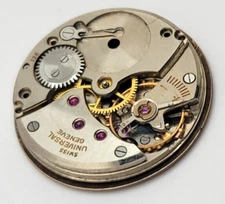 Vintage Universal Geneve Manual Wind 17J 128 Wrist Watch Partial Movement