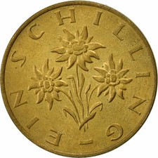 #523572 &Ouml;sterreich, Schilling, 1980, SS+, Aluminum-Bronze, KM:2886