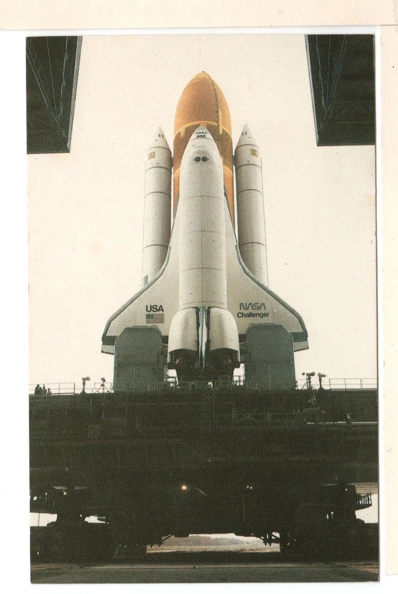 Postcard Kennedy Center FL Space Shuttle Challenger STS-11 Thru 