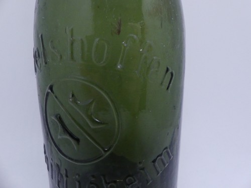 Alte grüne Bierflasche Adelshoffen Schittigheim Glasflasche mit Bügelverschluss - Bild 5 von 9