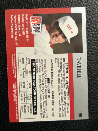 1990 Pro Set PGA Tour Inaugural Golf Card #s 1-100 -You Pick - Picture 264 of 278