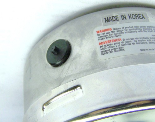 USG AMETEK 656-356009LG NEW SS 4" D LIQUID FILLED PRESSURE GAUGE 60 PSI 1/4 NPT - Picture 7 of 9