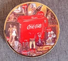 Vtg Coke Enesco Eras of Coca Cola 1920s-30s Mini Dish Plate w/ Easel NIB 1995