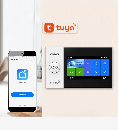 4G Tuya Wireless Home WIFI GSM Home Security With Motion Detector Sensor Burglar - Picture 2 of 25