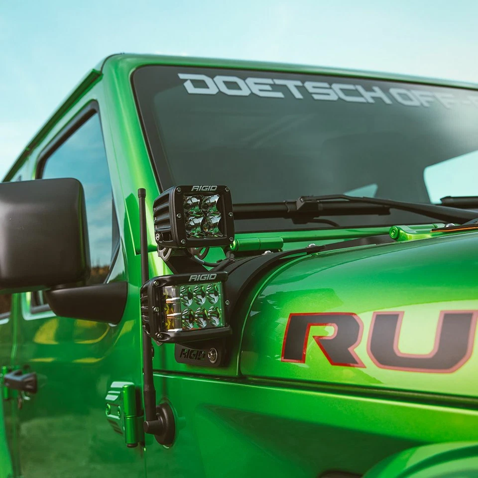 Rigid Industries 41658 Cowl Mount Tall Standoff Kit for 2018 Jeep Wrangler JL - Image 4 of 4