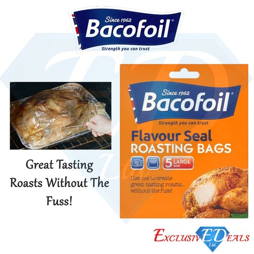 Bacofoil 5 Flavour Seal Large Roasting Bags Large 35x43cm Non Stick 5
