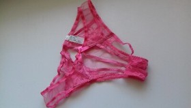 AGENT PROVOCATEUR RARE PINK ROZLYN OUVERT BRIEF SIZE 3 MEDIUM UK 10 BNWOT SAMPLE