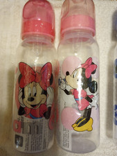 Disney Baby Bottle Mickey/Minnie Medium Flow Silicone Nipple Free Shipping